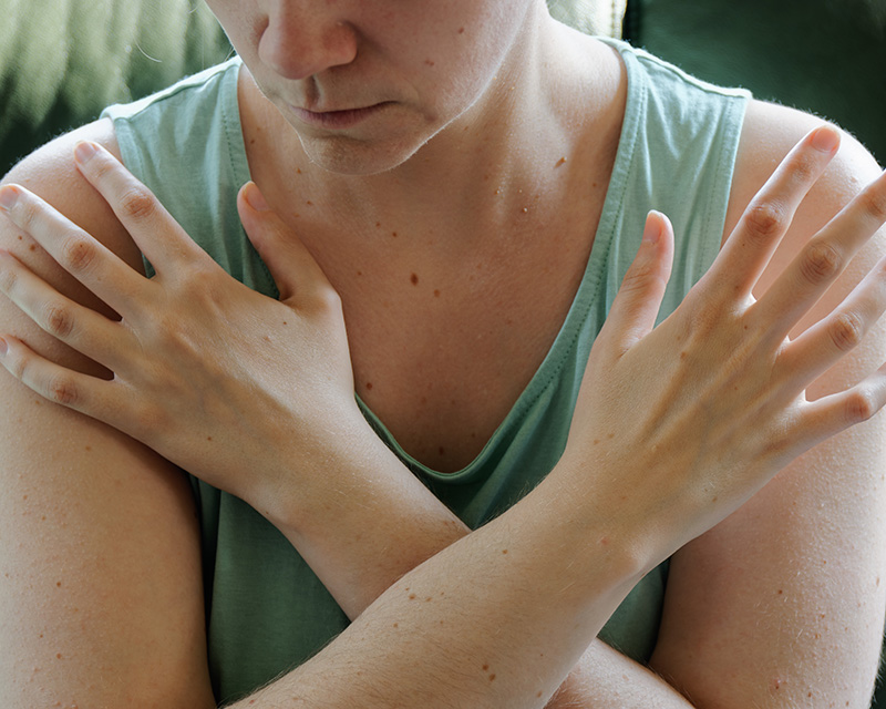 Woman doing EMDR intensive in Glen Ridge, NJ